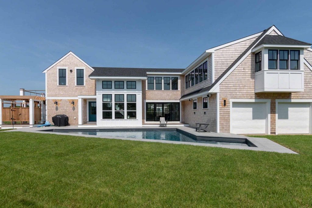 Martha's Vineyard Vacation Rentals For Summer 2020 From Point B Realty Chic Coastal Retreat With Pool And Sunset Views In Katama Rental Code KAT EWES-14