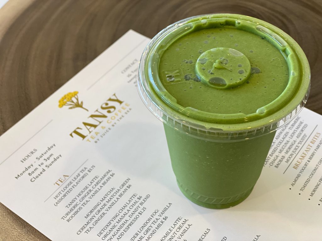 Tansy Tea and coffee
Vegan Cafe
Vineyard Haven
Martha's Vineyard
Juice By the Sea
Adaptogen
Smoothie