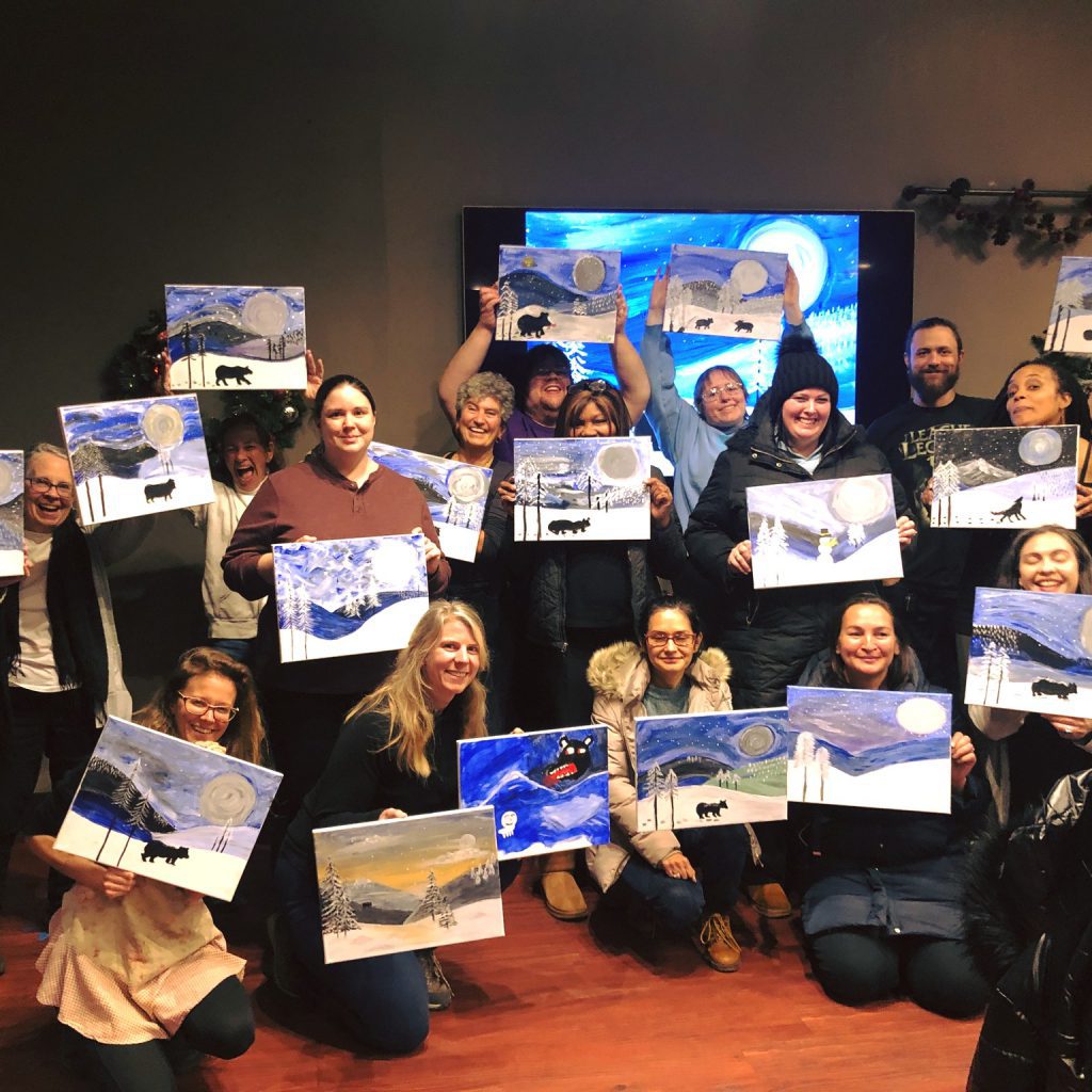 Painting Class with the Martha's Vineyard library in Oak Bluffs